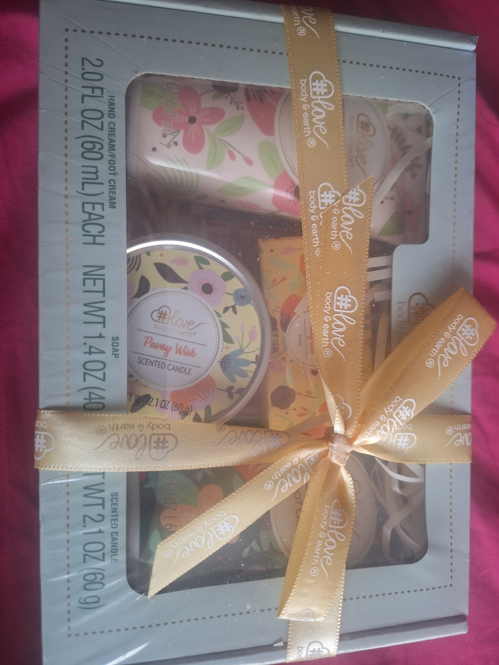 Peony Wish Bath & Body Gift Set - Pink
